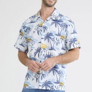 Corona Men's Graphic Woven Resort Shirt